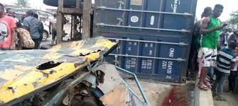 Again, falling container claims 2 lives in Lagos