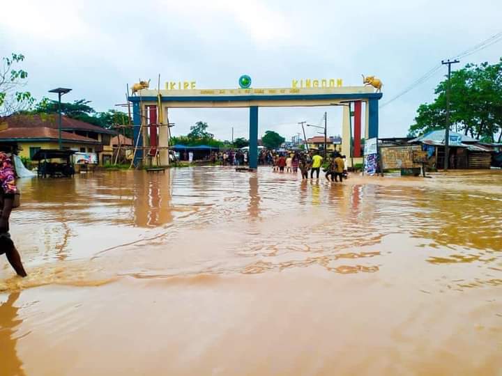 Osun: Massive flood hits Ikire, destroys properties